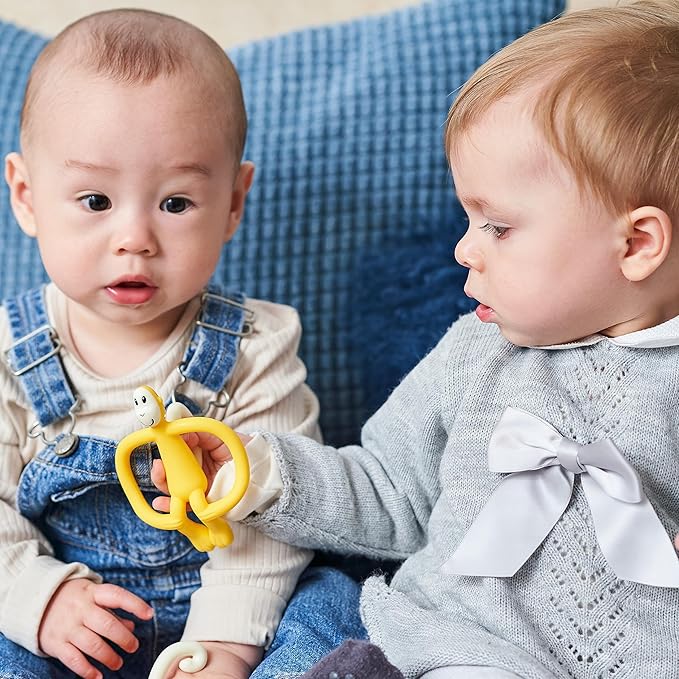 Soft Silicone Baby Teether Toy Monkey - Luxicro