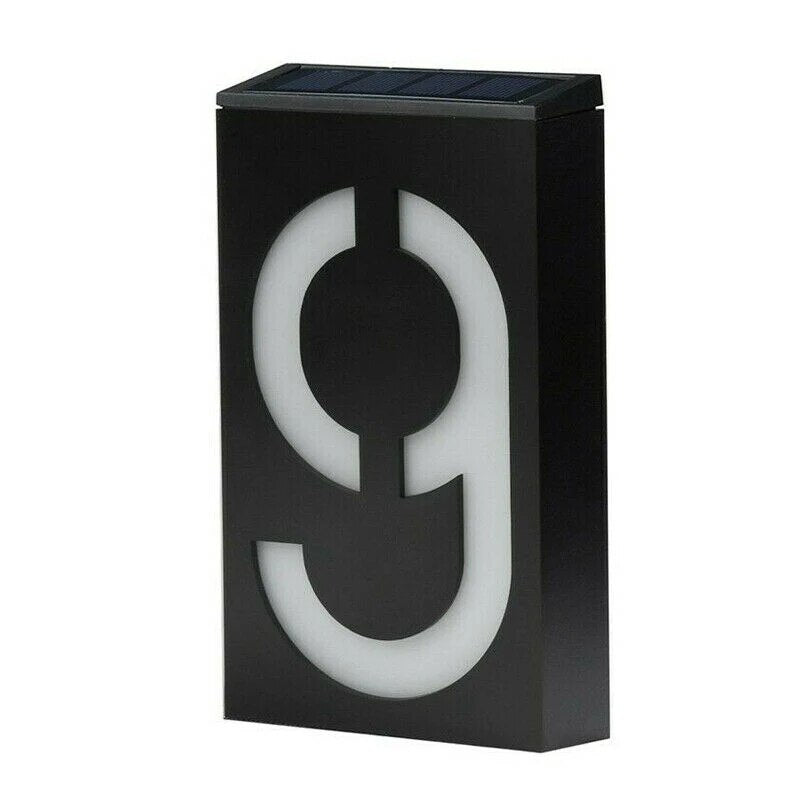 Energy Efficient Outdoor House Number Plate