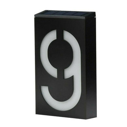 Energy Efficient Outdoor House Number Plate