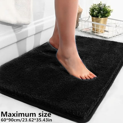 Plush Absorbent Bathroom Mat