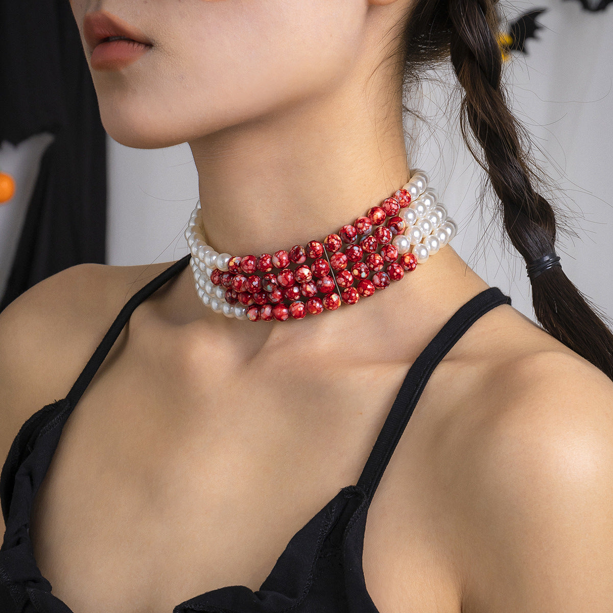 Dark Punk Metal Chain Necklace