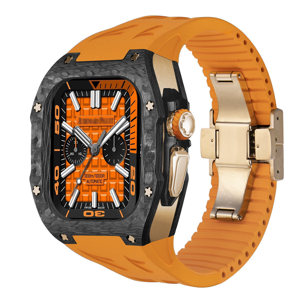 Durable Carbon Fiber Apple Watch Ultra Case Kit