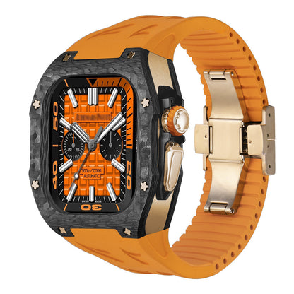 Durable Carbon Fiber Apple Watch Ultra Case Kit