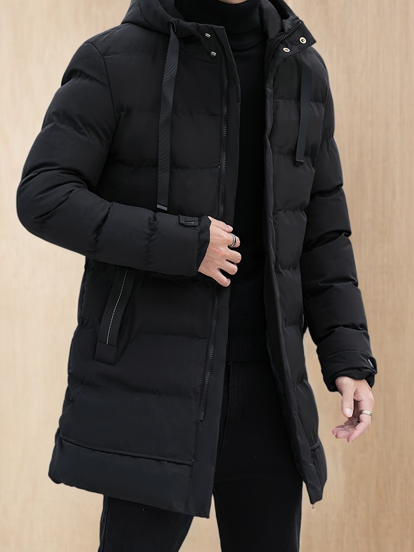 Warm Men's Parka Hooded Coat - Luxicro