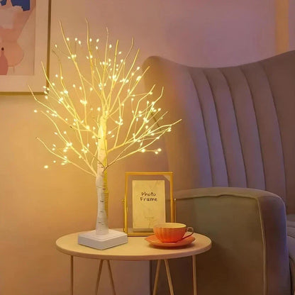 Rustic Wood Desk Light