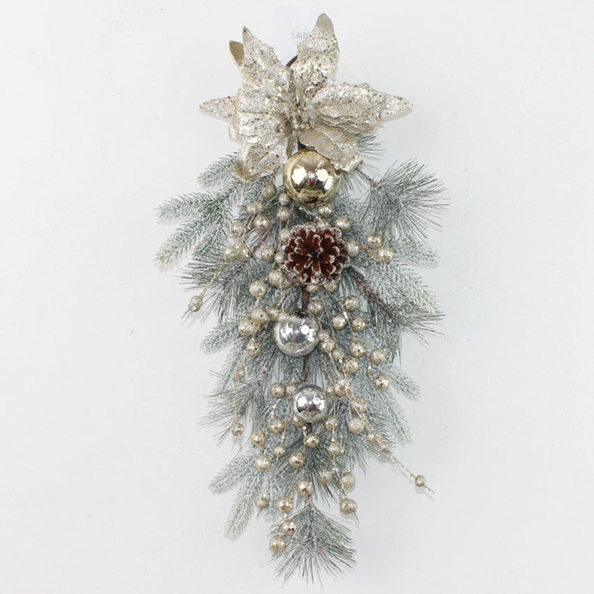 Traditional Christmas Wreath and Garland Set - Luxicro