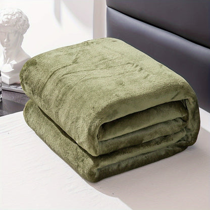 Cozy Light Grey Fuzzy Blanket
