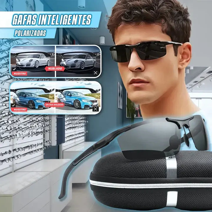 Stylish Smart Glasses with Auto Tint Lenses - Luxicro