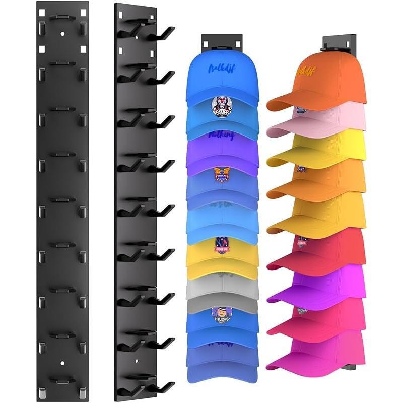 Compact Wall Mount Hat Organizer - Luxicro
