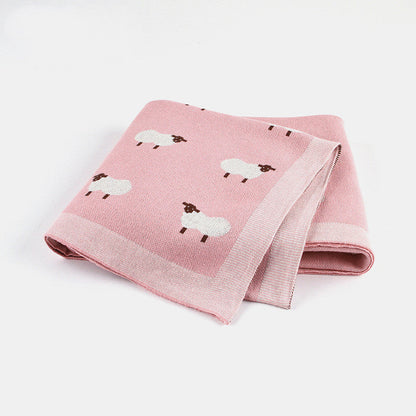 Cozy Baby Blanket with Sheep Design