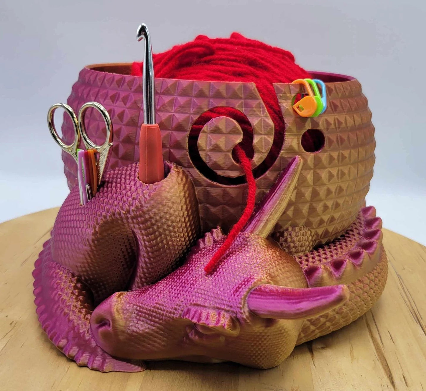 Large Fantasy Dragon Fibre Basket - Luxicro
