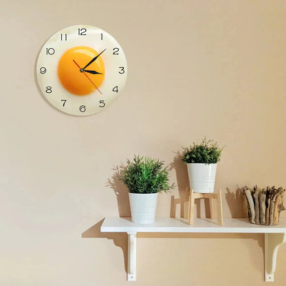 Delicious Breakfast Silent Kitchen Wall Clock