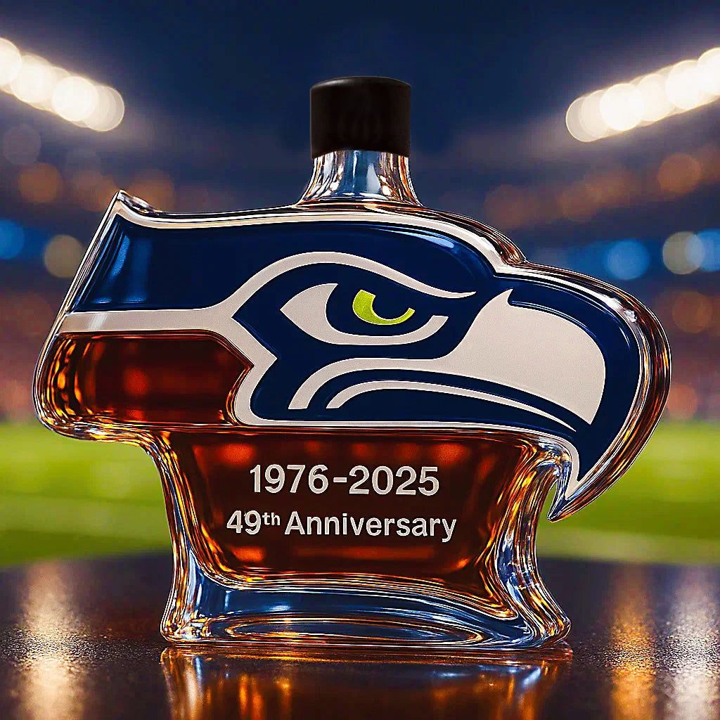 Seattle Seahawks Vintage Collector Whiskey Decanter