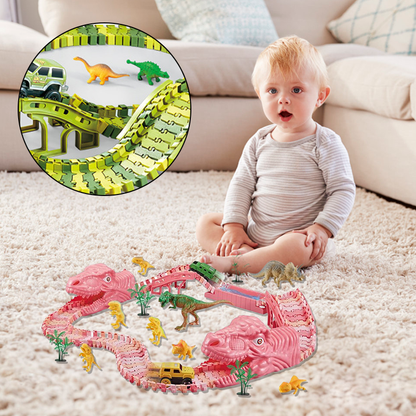 Colorful Toy Train Track Set