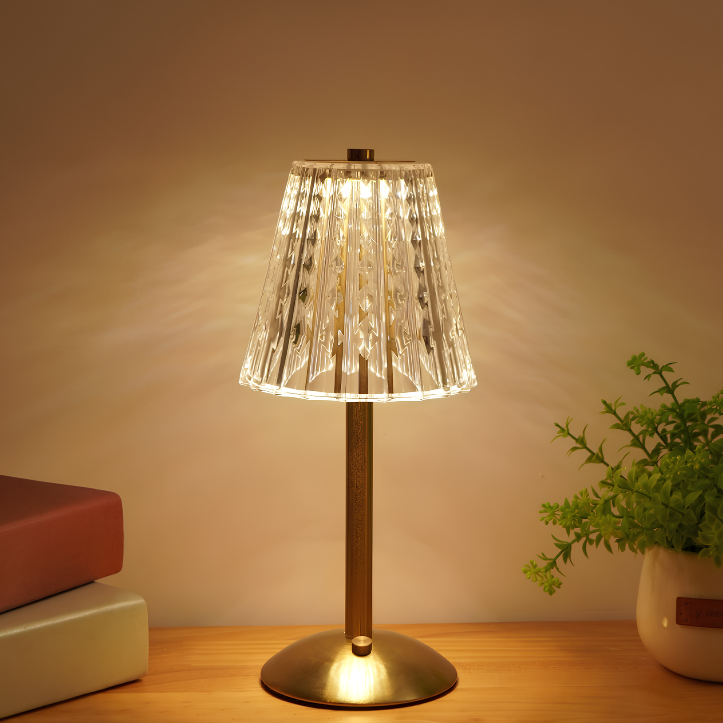 Elegant Clear Office Table Lamp