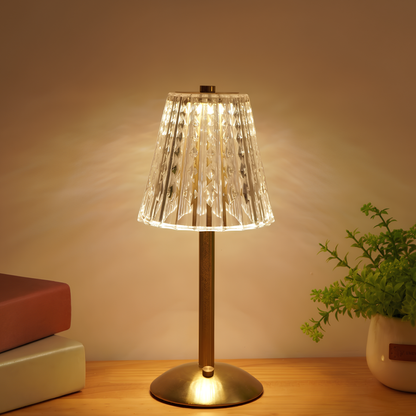 Elegant Clear Office Table Lamp