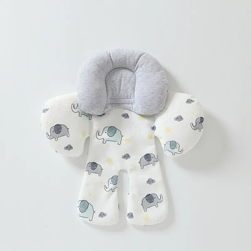 Soft Infant Car Seat Cushion with Head Support - Luxicro