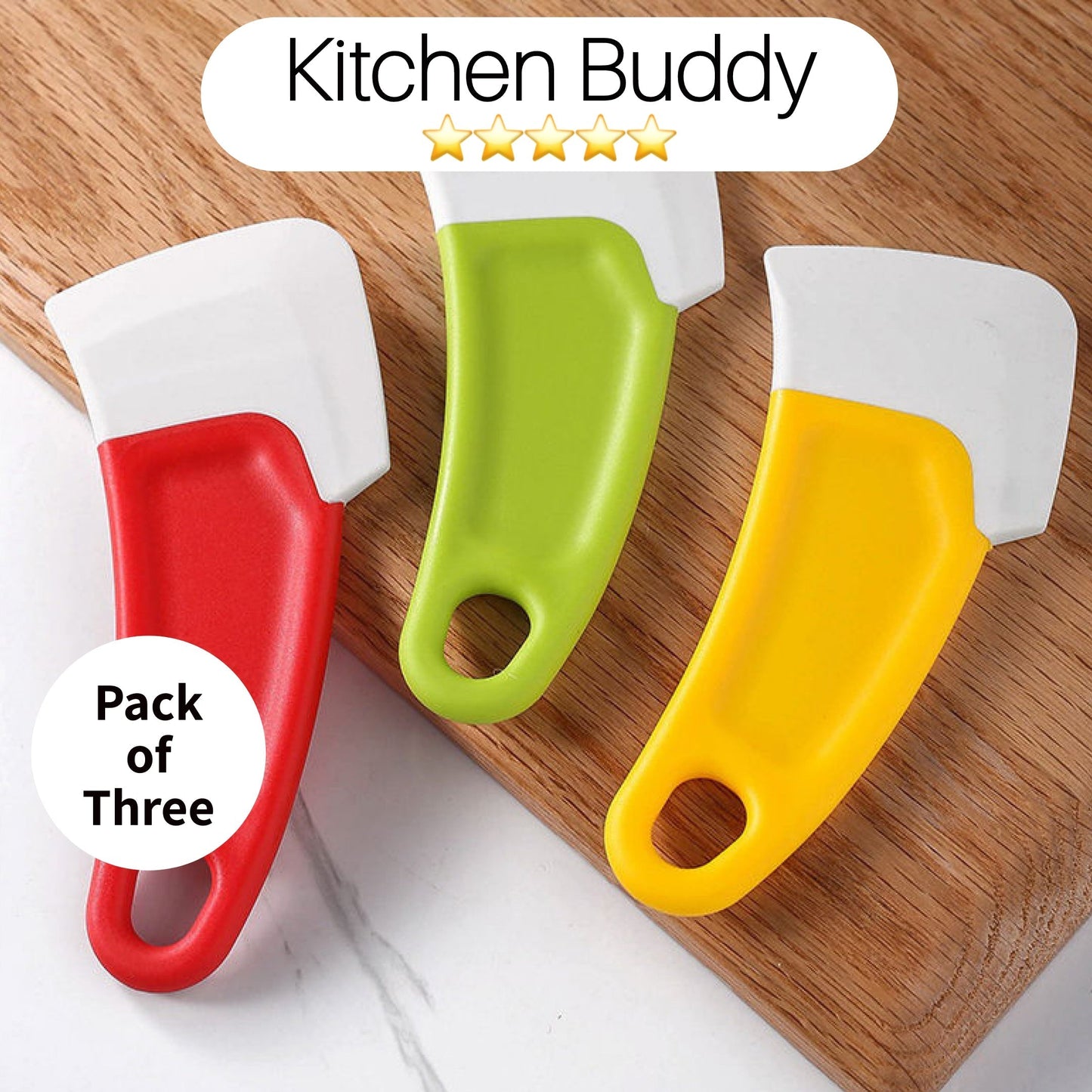 Easy Use 3-in-1 Kitchen Knife Set - Luxicro