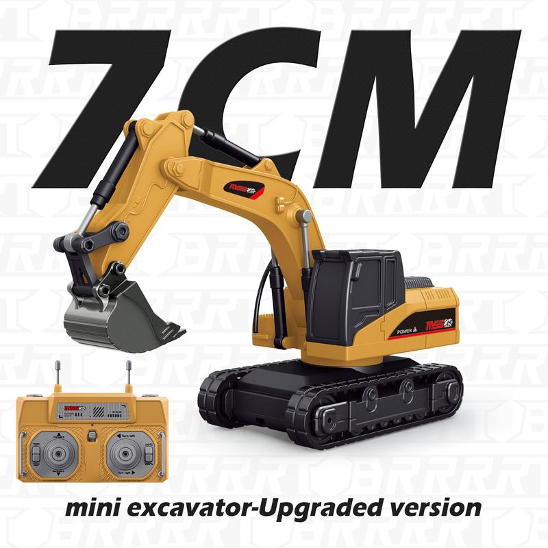 Compact RC Construction Vehicle Playset