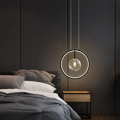 Clear Hanging Globe Ceiling Light Fixture
