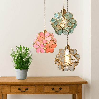 Beautiful Flower Pendant LED Lamp