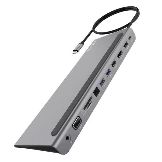 Compact USB-C Laptop Dock with HDMI and Ethernet Port - Luxicro