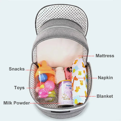 Portable Baby Travel Cot with Net and Carry Bag