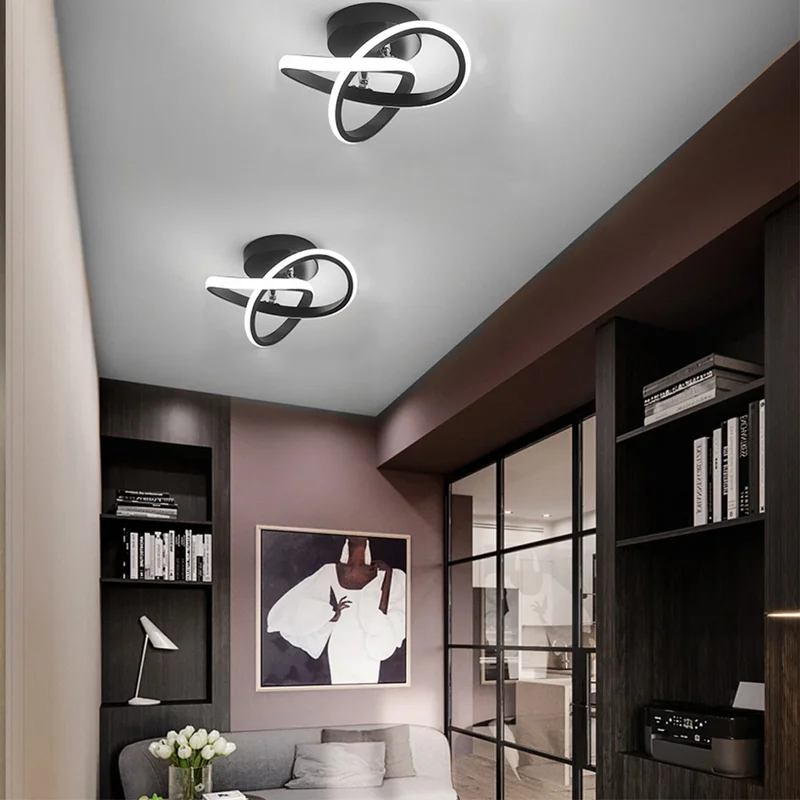 Modern LED Black Ceiling Lamp