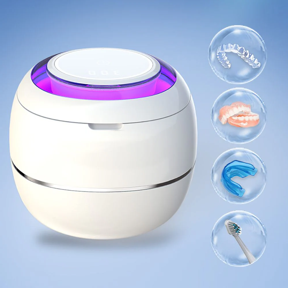 Compact Sonic Denture Cleaning Device