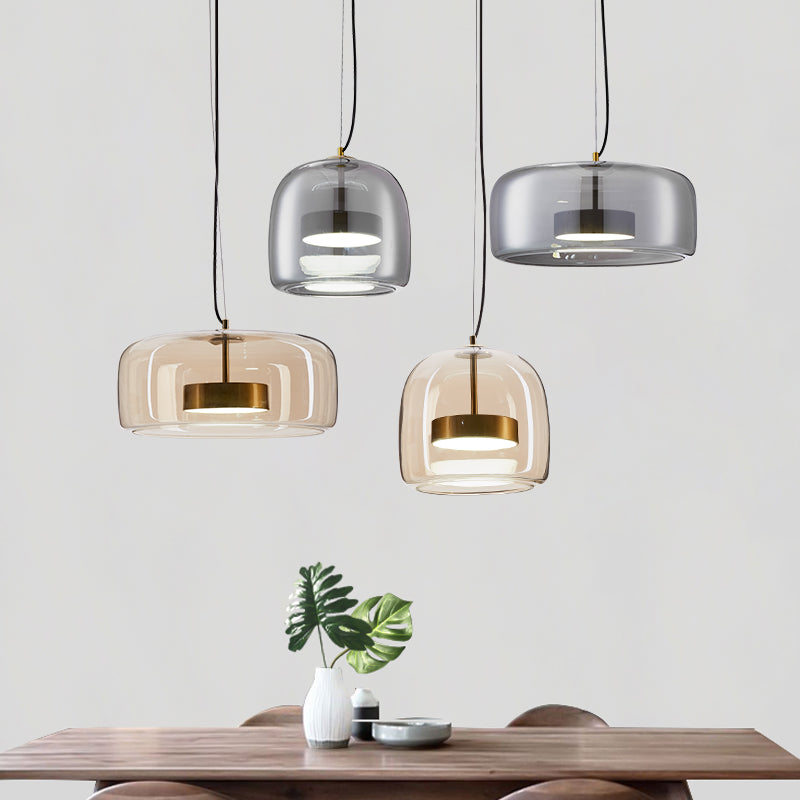 Stylish Hanging Glass Light Fixture