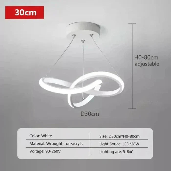 Modern Wave LED Ceiling Lamp