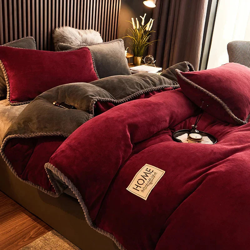 Plush Microfiber Winter Duvet Cover Set - Luxicro