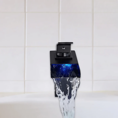 Contemporary LED Cascade Kitchen Faucet