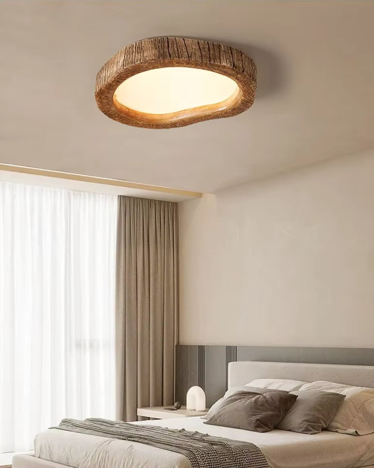 Vintage Wood Pendant Light Fixture