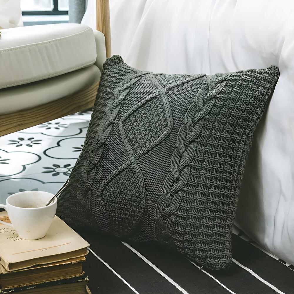 Woven Textured Pillow Cover