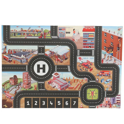 Colorful City Road Playmat for Children