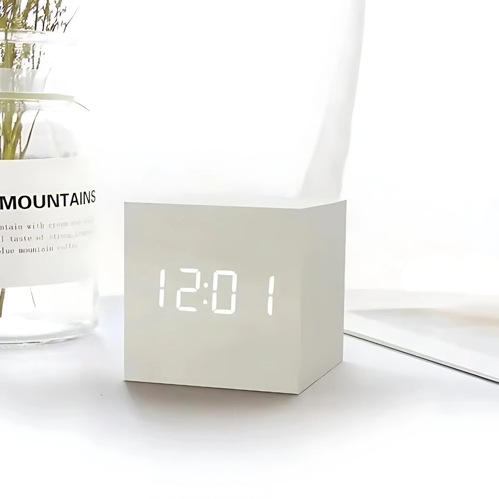 Compact LED Clock Radio Alarm