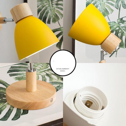 Rustic Wood Wall Mount Lamp