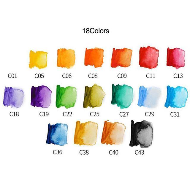 Compact Travel Watercolor Painting Set