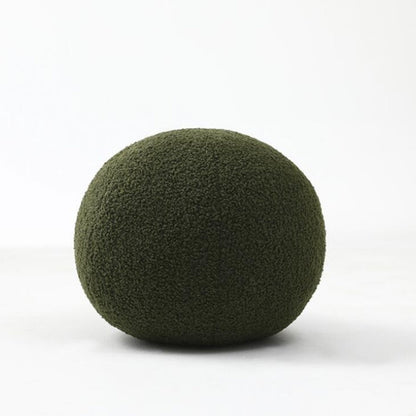 Soft Round Textured Throw Pillow