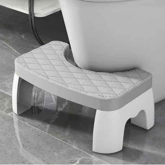 Anti-Slip Folding Toilet Step Stool Bathroom Aid - Luxicro