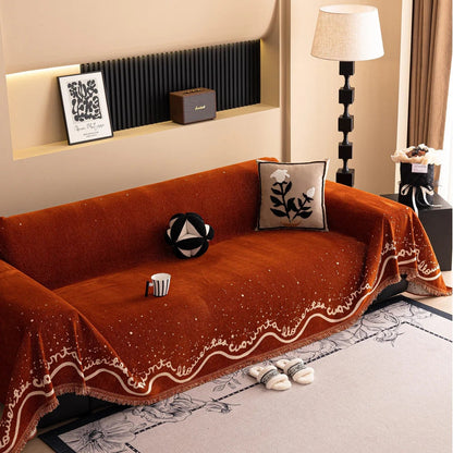 Soft Sparkly Chenille Couch Slipcover