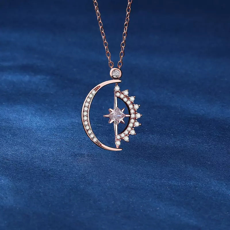 Celestial Night Sky Pendant Necklace