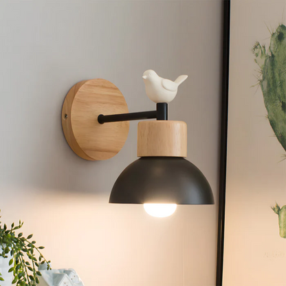 Country Style Wood Wall Lamp
