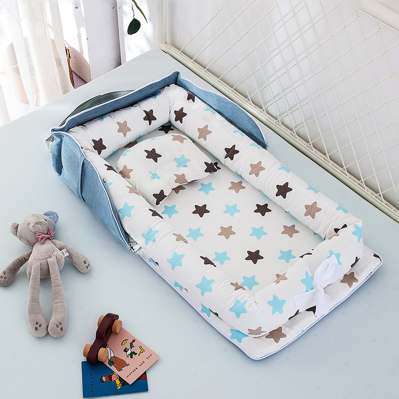 Portable Space Saving Baby Bed with Mattress