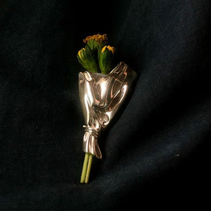 Beautiful Flower Pin Badge