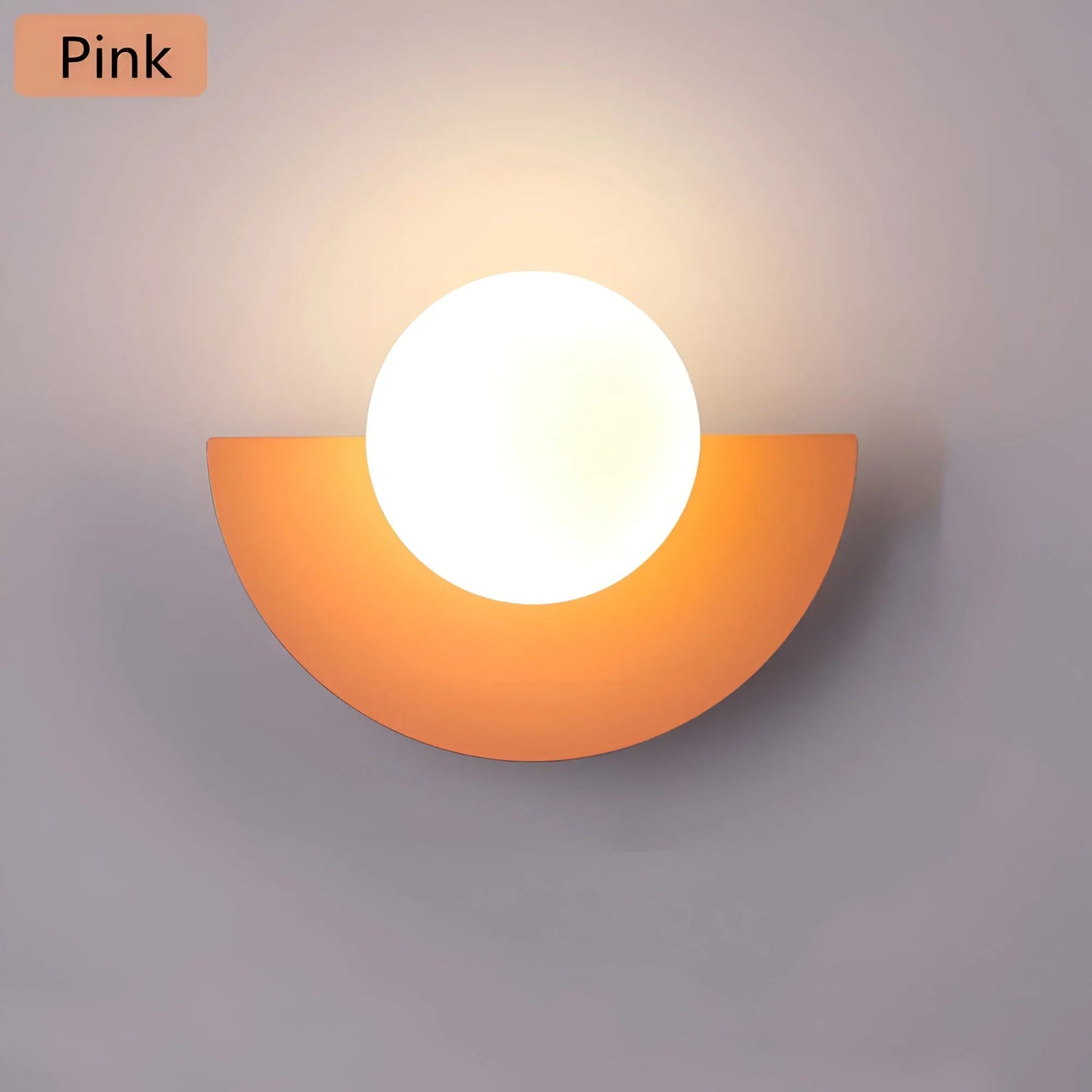 Contemporary Half Round Wall Lamp