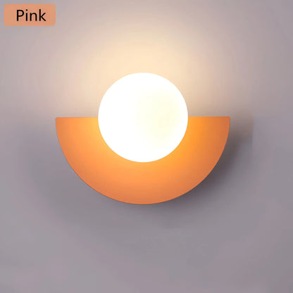 Contemporary Half Round Wall Lamp