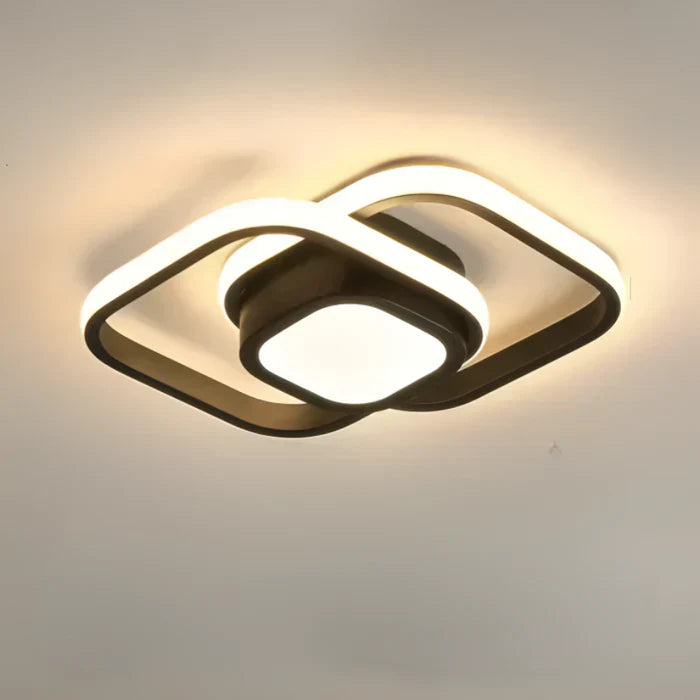Modern Dual Ring Ceiling Lamp