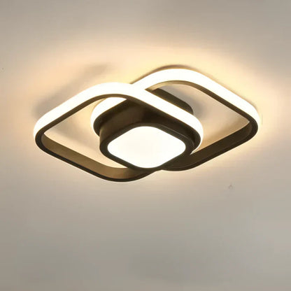 Modern Dual Ring Ceiling Lamp